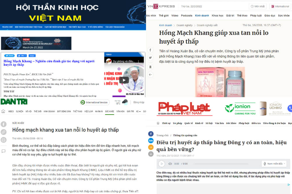 Sản phẩm Hồng Mạch Khang được báo chí đánh giá cao